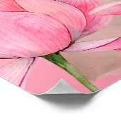 Roze lotus gouden mandala Indiase bruiloft welkom Poster (Hoek)