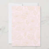 Roze lotus goudmandala Indiaanse bruiloft Kaart (Achterkant)