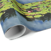 Roze lotus in regen cadeaupapier (Rol Hoek)