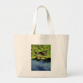 Roze lotus in regen grote tote bag (Voorkant)