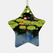 Roze lotus in regen keramisch ornament (Rechts)