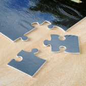 Roze lotus in regen legpuzzel (Zijkant)