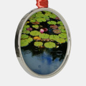 Roze lotus in regen metalen ornament (Rechts)