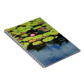 Roze lotus in regen notitieboek (Rechterzijde)