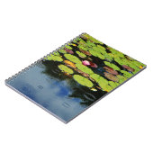 Roze lotus in regen notitieboek (Linkerzijde)