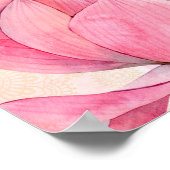 Roze lotus Indiase bruiloft welkom teken Poster (Hoek)