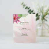 Roze Lotus Invitation 4.25 x 5.5 Kaart (Staand voorkant)
