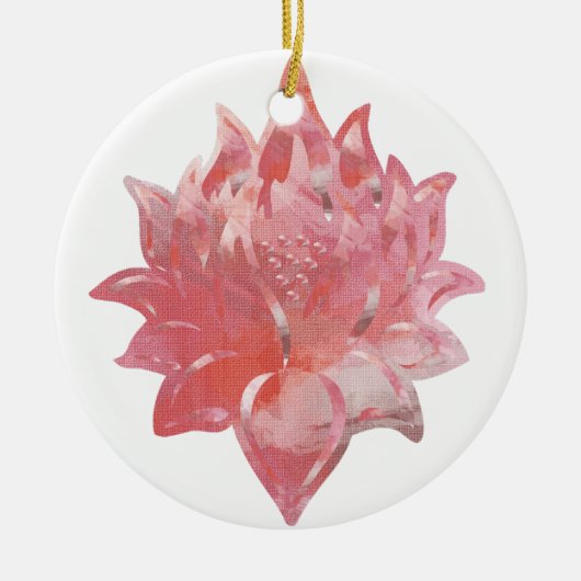 ROZE LOTUS KERAMISCH ORNAMENT (Voorkant)
