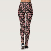 Roze Lotus Klassiek Leggings (Achterkant)