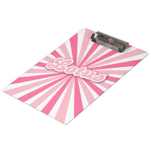 Roze Lotus Klembord (Gekanteld)