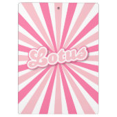 Roze Lotus Klembord (Achterkant)