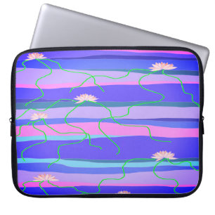 Roze Lotus-laptophoes Laptop Sleeve