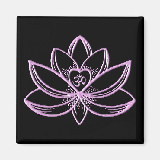 Roze Lotus Magneet (Voorkant)
