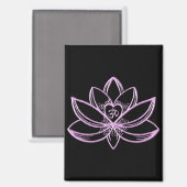 Roze Lotus Magneet (Voorkant / Achterkant)