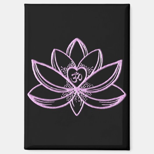 Roze Lotus Magneet (Voorkant)
