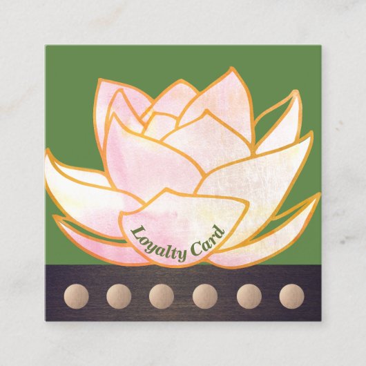 Roze Lotus Mandala 6 Punch Loyalty (Voorkant)