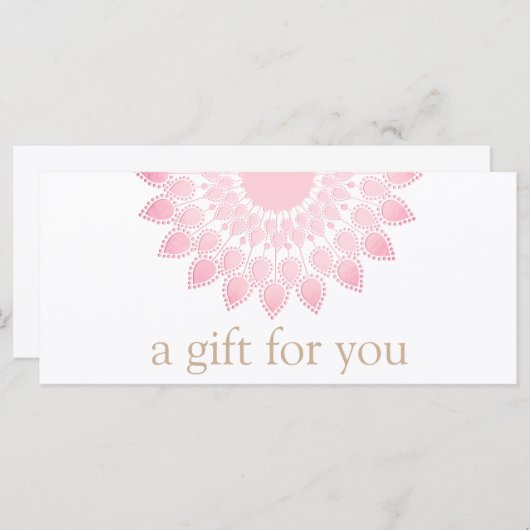 Roze Lotus Mandala Spa (Voorkant / Achterkant)