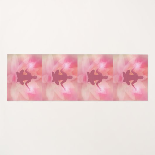 Roze Lotus Meditation Spiritueel Energy Yoga Mat (Voorkant (horizontaal))