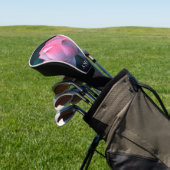 Roze Lotus Monogram Golf Head Hoesje Golfheadcover (Insitu)
