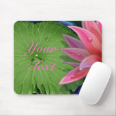 Roze Lotus Mousepad Muismat (Met muis)