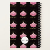 Roze Lotus Namaste Persoonlijk Notitieboek (Achterkant)