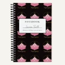 Roze Lotus Namaste Persoonlijk Notitieboek