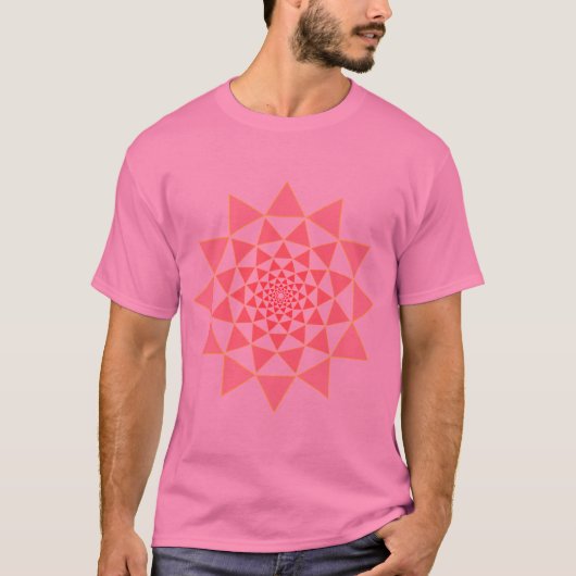 roze lotus op roze t-shirt (Voorkant)