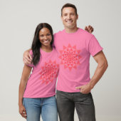 roze lotus op roze t-shirt (Unisex)