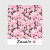 Roze Lotus Patroon Sticker (Vel)