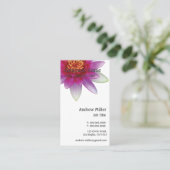 Roze Lotus Peace Visitekaartje (Staand voorkant)