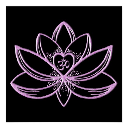 Roze Lotus Perfect Poster (Voorkant)