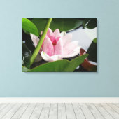 Roze Lotus Photography Print (Insitu (Houten vloer))