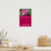 Roze lotus poster (Keuken)