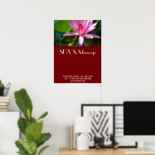 Roze lotus poster (Thuiskantoor)