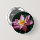 Roze Lotus Ronde Button 5,7 Cm (Voorkant /achterkant)