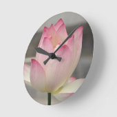 Roze Lotus Ronde Klok (Hoek)
