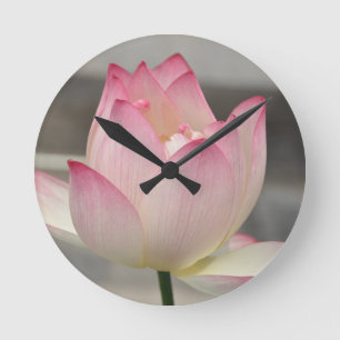 Roze Lotus Ronde Klok