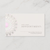 Roze Lotus Salon en Spa Afspraakkaart Afsprakenkaartje (Voorkant)