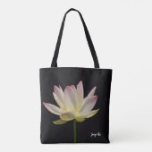 Roze Lotus Schouder Tote Bag (Achterkant)