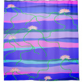 Roze Lotus Shower-gordijn Douchegordijn (Voorkant)