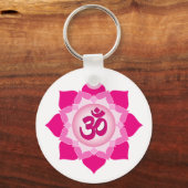 Roze lotus sleutelhanger (Voorkant)