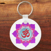 Roze lotus sleutelhanger (Voorkant)