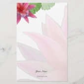 Roze Lotus Stationery Briefpapier (Voorkant)