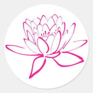 Roze Lotus Sticker