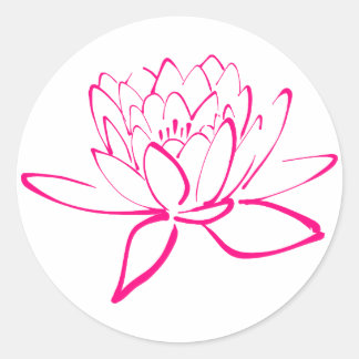 Roze Lotus Sticker