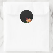 Roze lotus sticker, personaliseren ronde sticker (Tas)