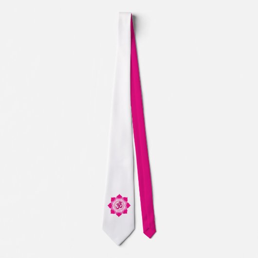 Roze lotus stropdas (Voorkant)