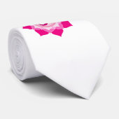 Roze lotus stropdas (Opgerold)