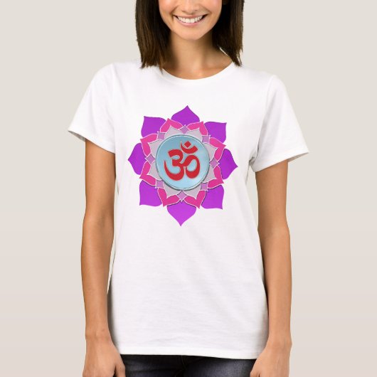 Roze lotus t-shirt (Voorkant)