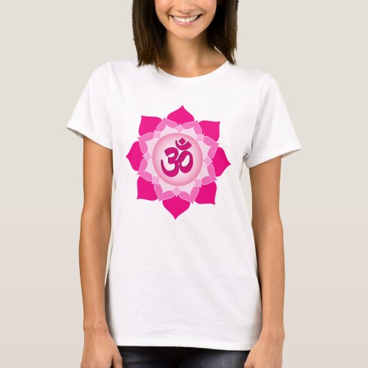 Roze lotus t-shirt (Voorkant)